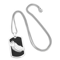 Fashion Silver Alloy Geometric Wings Necklace