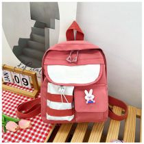 Fashion Watermelon Red Oxford Cloth Multi-pocket Large Capacity Backpack
