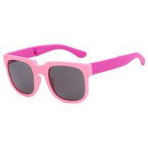 Fashion Pink Pc Square Large Frame Children's Sunglasses