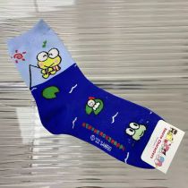 Fashion 1 Pair Of Big-eyed Frog Socks Cotton Printed Mid-calf Socks