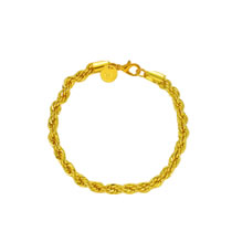 Fashion Gold Copper Twist Bracelet