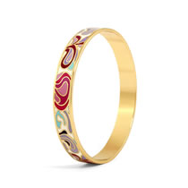 Fashion 2# Copper Gold-plated Printed Bracelet