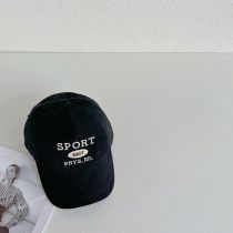 Fashion Black Letter Embroidered Children's Baseball Cap