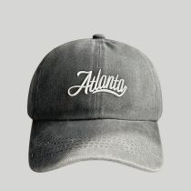 Fashion Gray Adult 55-59cm Letter Embroidered Baseball Cap