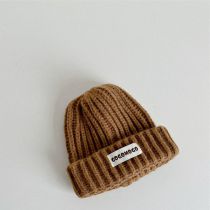 Fashion Coffee Acrylic Knitted Patch Children's Beanie