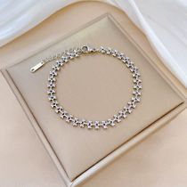 Fashion Silver Titanium Steel Bone Bracelet
