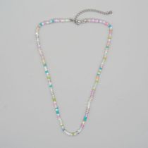 Fashion J Colorful Rice Bead Necklace