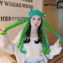 Fashion Octopus Knitted Hat Cotton Polyester Knitted Octopus Beanie