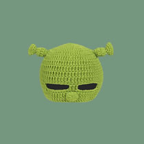 Fashion Children's Green Hat-eyed Monster Cartoon Knitted Monster Children's Beanie Hat