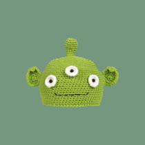Fashion Set Of Three Eyes-hat Cartoon Knitted Monster Beanie
