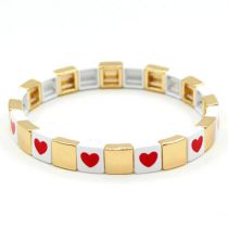 Fashion 7# Alloy Geometric Love Square Bracelet