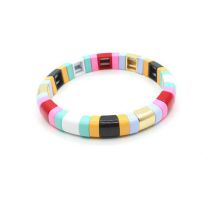 Fashion 9# Alloy Geometric Color Matching Bracelet