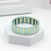 Fashion 2# Alloy Paint Geometric Bracelet