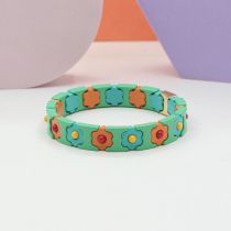 Fashion Style 15 Alloy Paint Geometric Flower Bracelet