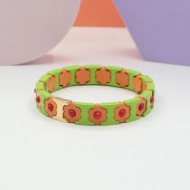 Fashion Style 19 Alloy Paint Geometric Flower Bracelet