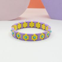 Fashion Style 21 Alloy Paint Geometric Flower Bracelet