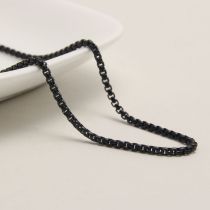 Fashion 2mm*70cm Stainless Steel Geometric Chain Men's Necklace