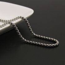 Fashion 3mm*55cm Stainless Steel Geometric Chain Necklace