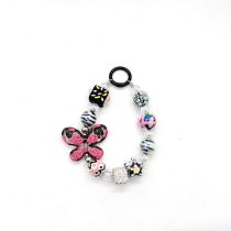 Fashion Heavy Industry Big Butterfly (comes With Hanging Piece And Lanyard) Geometric Beaded Mobile Phone Chain