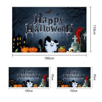 Fashion 15# Polyester Halloween Printed Background Fabric Hanging Flag