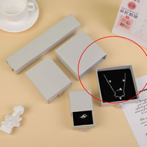 Fashion Gray 9*9*3.2cm (ring Necklace Earrings Pendant Set Box Drawer Square Jewelry Storage Box