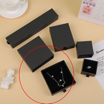 Fashion Black 9*9*3.2cm (ring Necklace Earrings Pendant Set Box Drawer Square Jewelry Storage Box