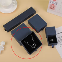 Fashion Sapphire Blue 9*9*3.2cm (ring Necklace Earrings Pendant Set Box Drawer Square Jewelry Storage Box