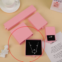 Fashion Pink 9*9*3.2cm (ring Necklace Earrings Pendant Set Box Drawer Square Jewelry Storage Box