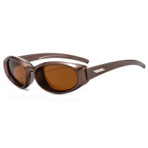Fashion Tea Frame Full Tea Slices Ac Cat Eye Sunglasses