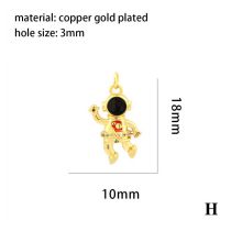 Fashion 8# Gold Plated Copper Geometric Pendant Accessories  Copper