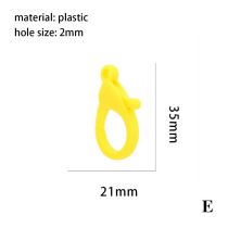 Fashion 5# Colorful Plastic Lobster Clasp Material  Plastic