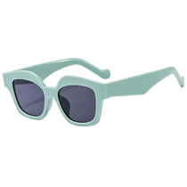 Fashion Mint Green Pc Irregular Large Frame Sunglasses