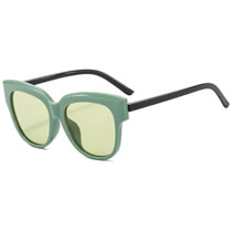 Fashion Green Pc Square Sunglasses