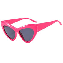 Fashion Rose Red Cat Eye Sunglasses