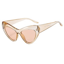 Fashion Light Tea Cat Eye Sunglasses