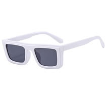 Fashion Really White Pc Square Large Frame Sunglasses