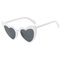 Fashion Solid White And Gray Pc Love Sunglasses