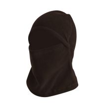 Fashion Brown Polyester Polar Fleece Solid Color Scarf All-in-one Face Mask Hood