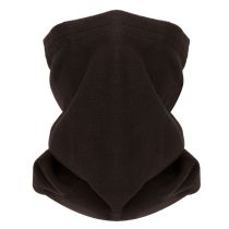 Fashion Brown Polar Fleece Solid Color Neck Gaiter Integrated Mask