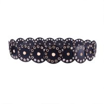 Fashion Style One Disc Cutout Perforated Belt