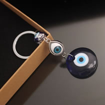 Fashion 5# Alloy Geometric Eyes Keychain