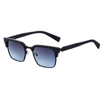 Fashion Sand Black Black Gray Blue Large Square Frame Sunglasses