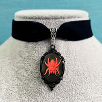 Fashion 2# Alloy Embossed Spider Collar