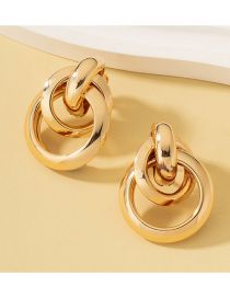 Fashion Gold Irregular Earrings