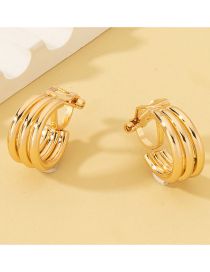Fashion Gold Alloy Irregular Ear Ring