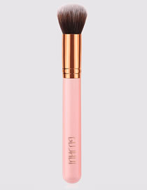 Fashion Pink Single Pink Round Head Blush Makeup Brush