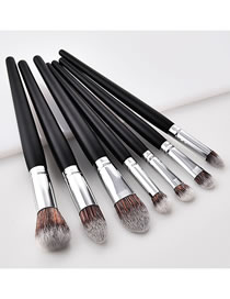Fashion Black 7pcs Black Quality Makeup Brush Set