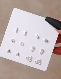 Fashion 10# Alloy Geometric Bicycle Pin Earring Set