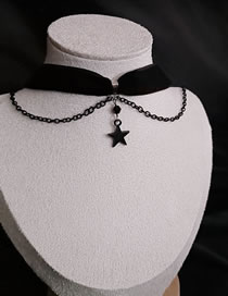 Fashion Star Alloy Star Chain Necklace