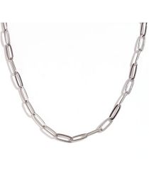 Fashion Steel Color Waist Chain-80cm+10cm Titanium Steel Gold Plated Paperclip Chain Waist Chain
